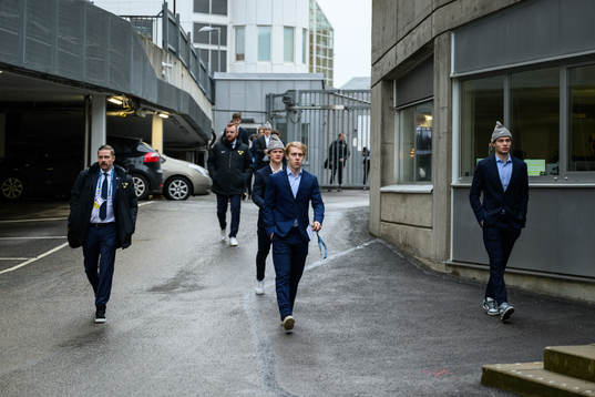 Assistant coach Pierre Johnsson, Rasmus Rudslätt, Jonathan