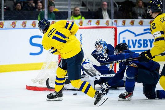 Isac Born of Sweden scores 1-2