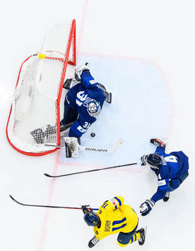 Isac Born of Sweden scores 2-2