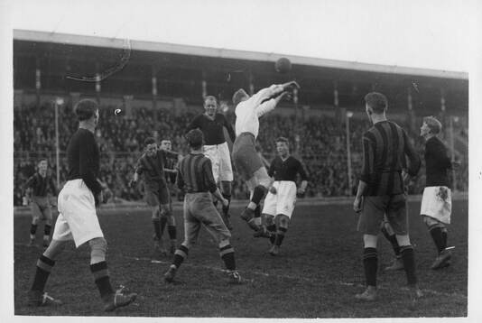 Fotboll, AIK - Hammarby IF. Stockholms Olympiastadion.