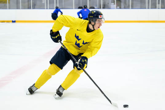 David Edstrom of Sweden at a practice session