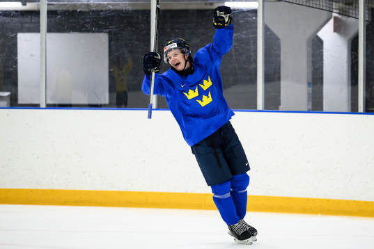 Rasmus Rudslätt of Sweden at a practice session