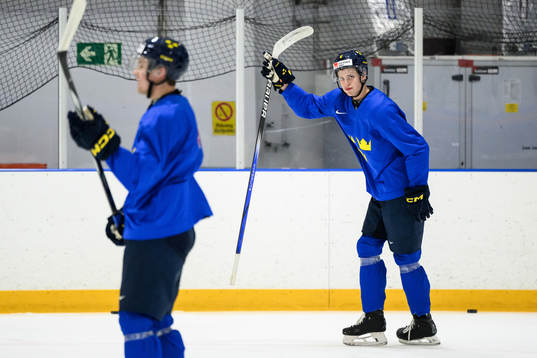 Anton Johansson of Sweden at a practice session