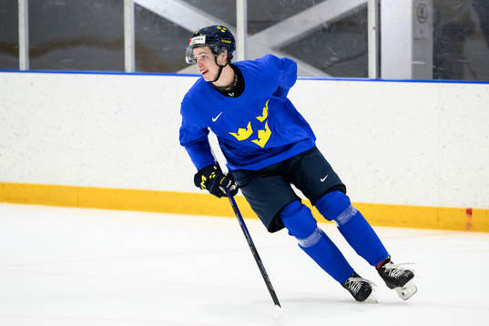 Anton Johansson of Sweden at a practice session