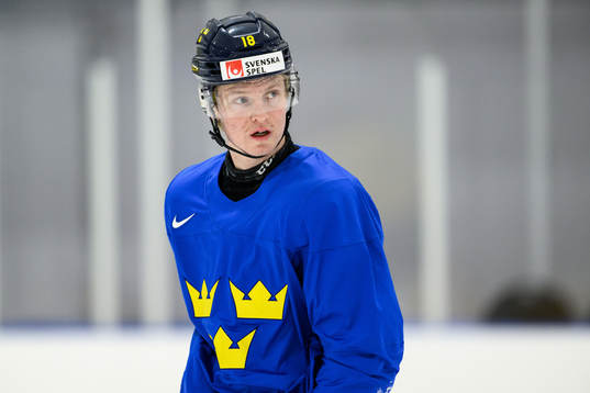 Filip Bystedt of Sweden at a practice session
