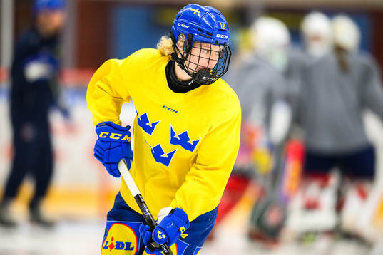 Hilda Svensson of Sweden at a practice session