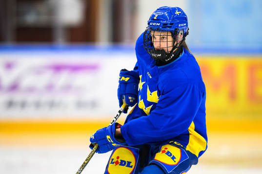 Rebecka Hollström of Sweden at a practice session
