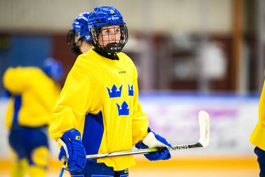 Nellie Svensson of Sweden at a practice session