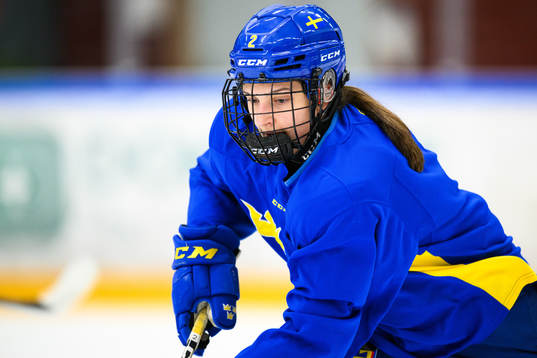 Rebecka Hollström of Sweden at a practice session