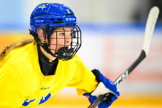 Leia Eriksson of Sweden at a practice session