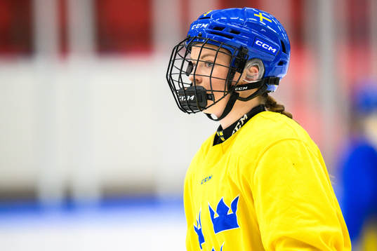 Evelina Arvidsson of Sweden at a practice session