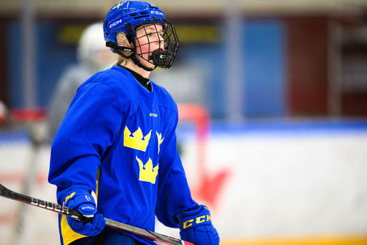 Mira Hallin of Sweden at a practice session