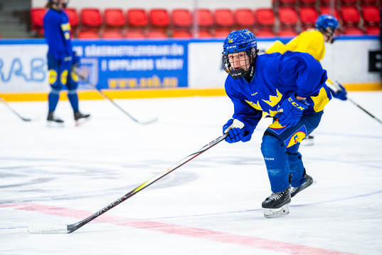 Emilia Bergeby Hallbeck of Sweden at a practice session