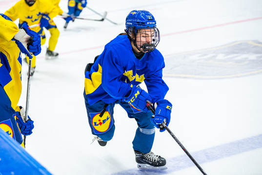 Emma Rehn of Sweden at a practice session