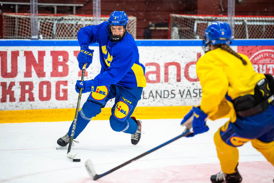 Rebecka Hollström of Sweden at a practice session