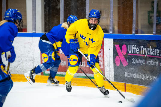 Nellie Svensson of Sweden at a practice session