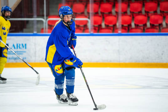 Mira Hallin of Sweden at a practice session