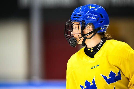 Evelina Arvidsson of Sweden at a practice session