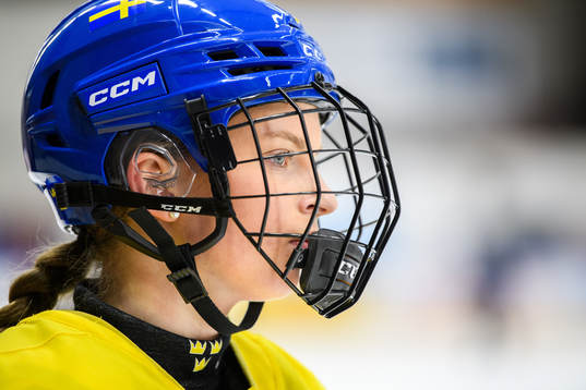 Evelina Arvidsson of Sweden at a practice session