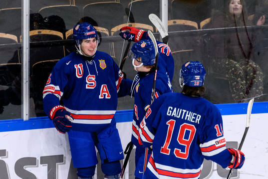 Drew Fortescue of USA celebrates