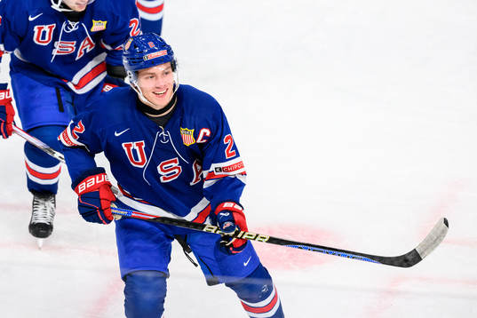 Rutger McGroarty of USA celebrates