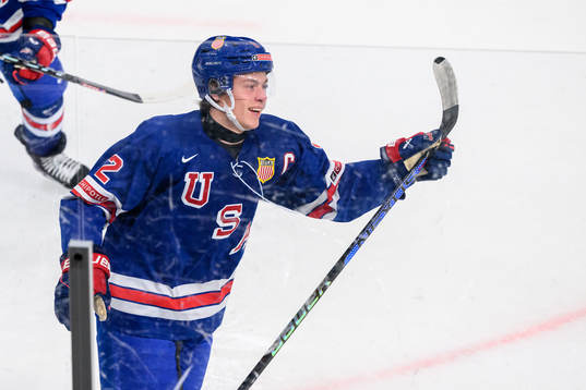 Rutger McGroarty of USA celebrates