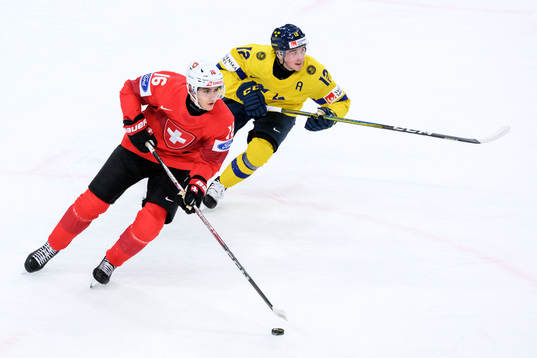 Jan Hornecker of Switzerland and Noah Östlund of Sweden