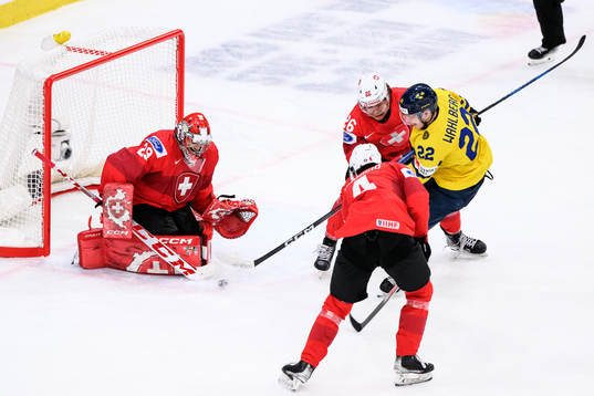 Goaltender Alessio Beglieri and Simone Terraneo of