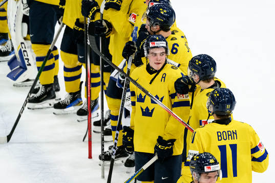 Axel Sandin-Pellikka of Sweden celebrates