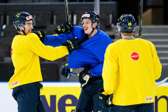 David Edstrom, Anton Johansson and Otto Stenberg of Sweden