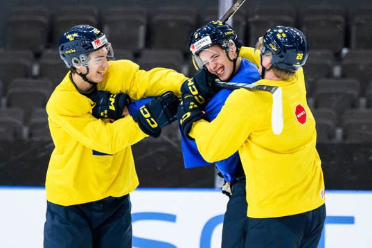 David Edstrom, Anton Johansson and Otto Stenberg of Sweden