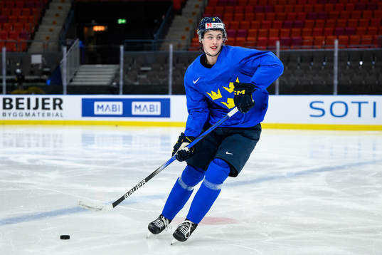 Anton Johansson of Sweden at a practice session