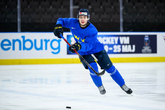 Isac Born of Sweden at a practice session