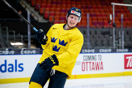 Otto Stenberg of Sweden at a practice session