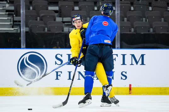 Felix Unger Sörum and Anton Johansson of Sweden at a