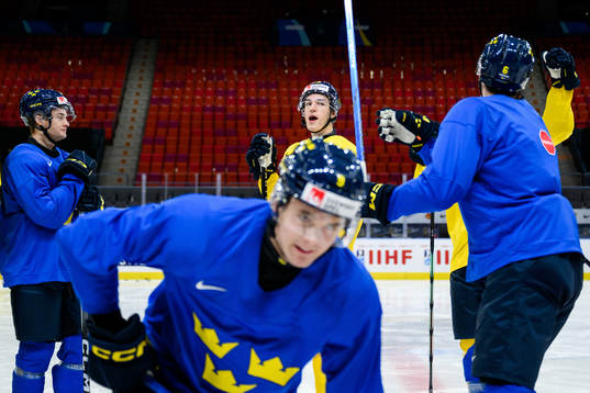 David Edstrom of Sweden at a practice session