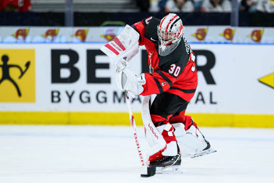 goalkeeper Mathis Rousseau of Canada