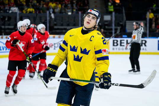 Liam Öhgren of Sweden looks dejected