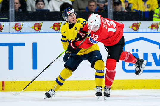 Noah Östlund of Sweden and Timo Jenni of Switzerland