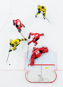 David Edstrom and Otto Stenberg of Sweden against Simone