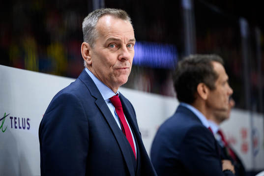 Assistant coach Tommy Albelin of Switzerland