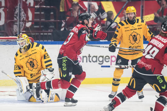 Malmö Redhawks Fredrik Händemark jublar