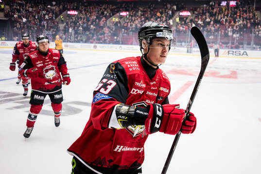 Malmö Redhawks Fredrik Händemark jublar