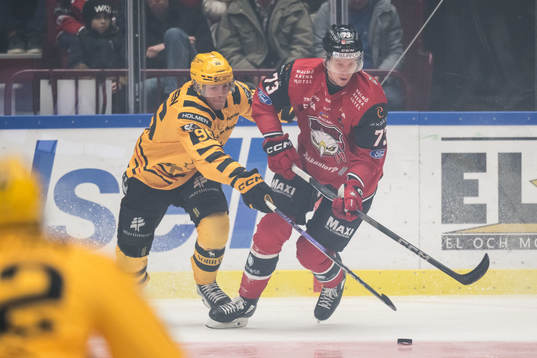 Skellefteås Rickard Hugg och Malmö Redhawks Adam Ollas