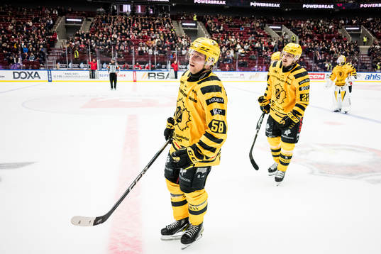 Skellefteås Oskar Nilsson och Jonathan Johnson deppar