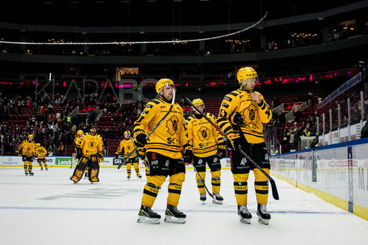 Skellefteås Oskar Nilsson och Oscar Lindberg deppar
