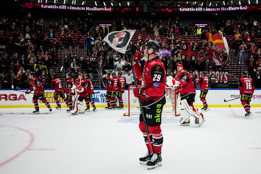 Malmö Redhawks Kim Rosdahl jublar
