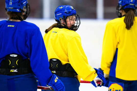 Lovisa Engström of Sweden at a practice session