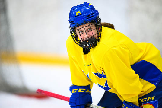 Lovisa Engström of Sweden at a practice session