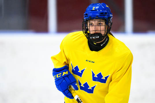 Rebecka Hollström of Sweden at a practice session